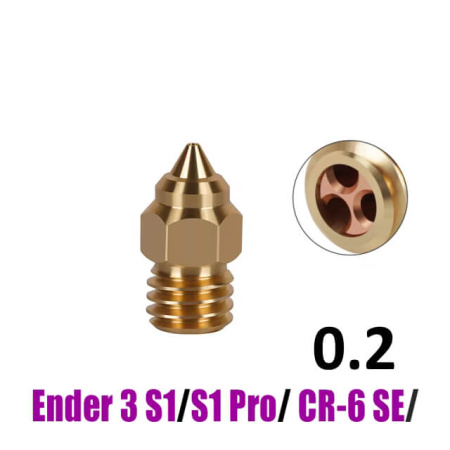 Сопло CHT 0.2, Ender S1, CR6, латунь, 1.75 мм