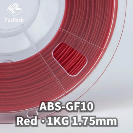 Пластик ABS-GF, Стекловолоконный 10%, Red, FUSROCK