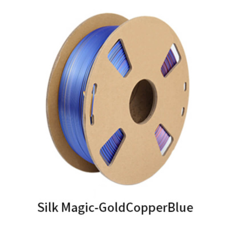 Silk PLA, Триколор пластик "Gold/Copper/Blue", JAMGHE