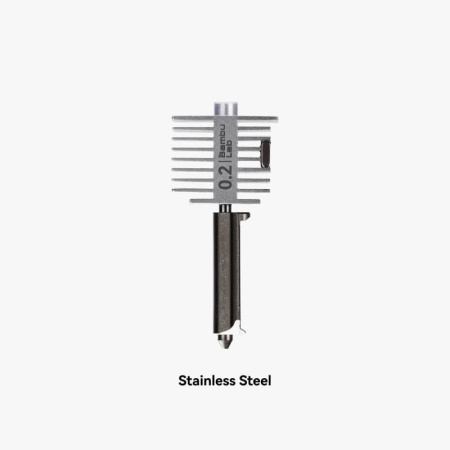 Хотенд 0.2 Hotend with Nozzle - A1/A1 mini Stainless Steel (Стальная версия) Bambu Lab