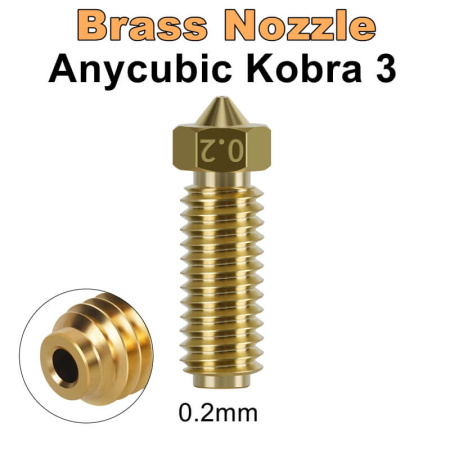 Сопло латунное 0.2 для Anycubic Kobra 3