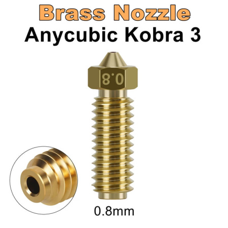 Сопло латунное 0.8 для Anycubic Kobra 3