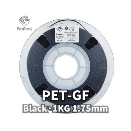 Пластик PET-GF, Стекловолоконный 15%, Black (Черный), FUSROCK