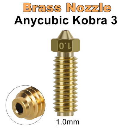 Сопло латунное 1.0 для Anycubic Kobra 3