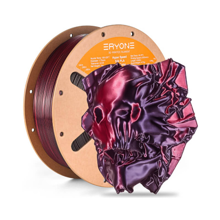 Hi-Speed Silk PLA,  Дуоколор пластик "Black / Red", Eryone
