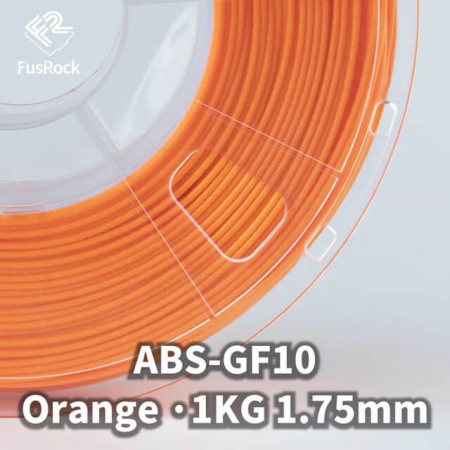 Пластик ABS-GF, Стекловолоконный 10%, Orange, FUSROCK