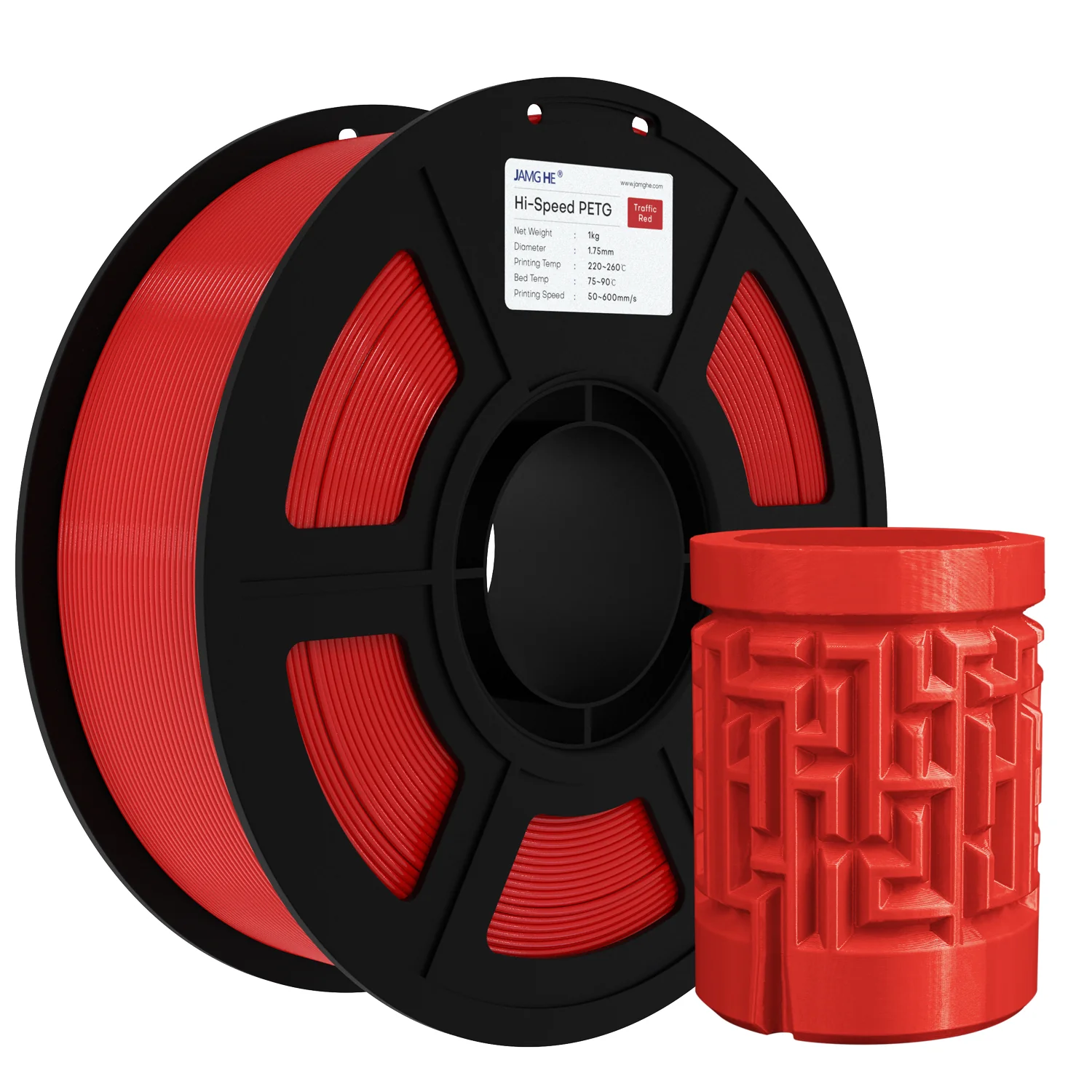 Филамент Hi-Speed PETG Красный, JAMG HE