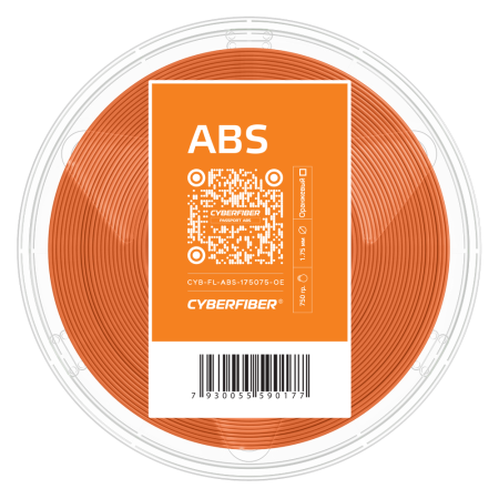ABS, пластик "Оранжевый", CyberFiber
