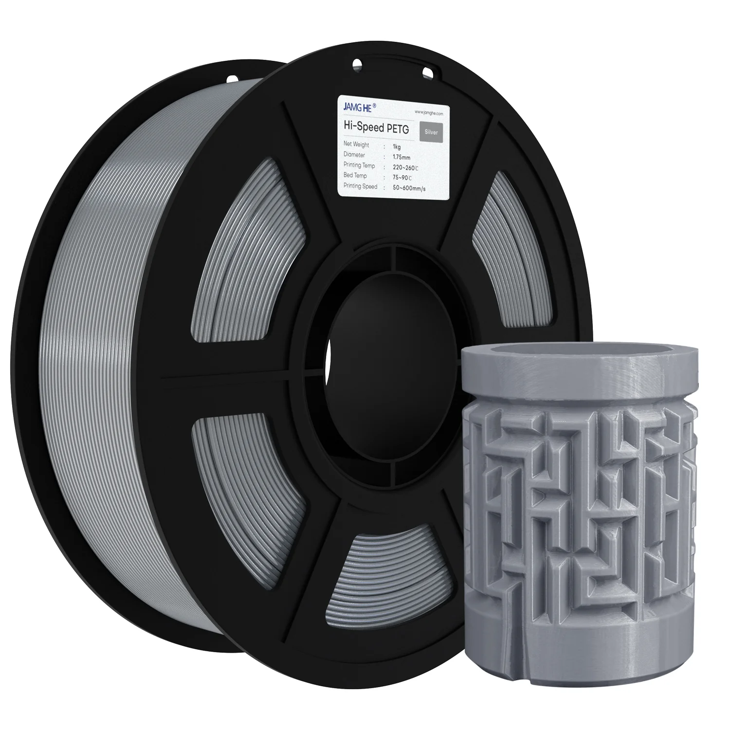Филамент Hi-Speed PETG Серебряный — JAMG HE