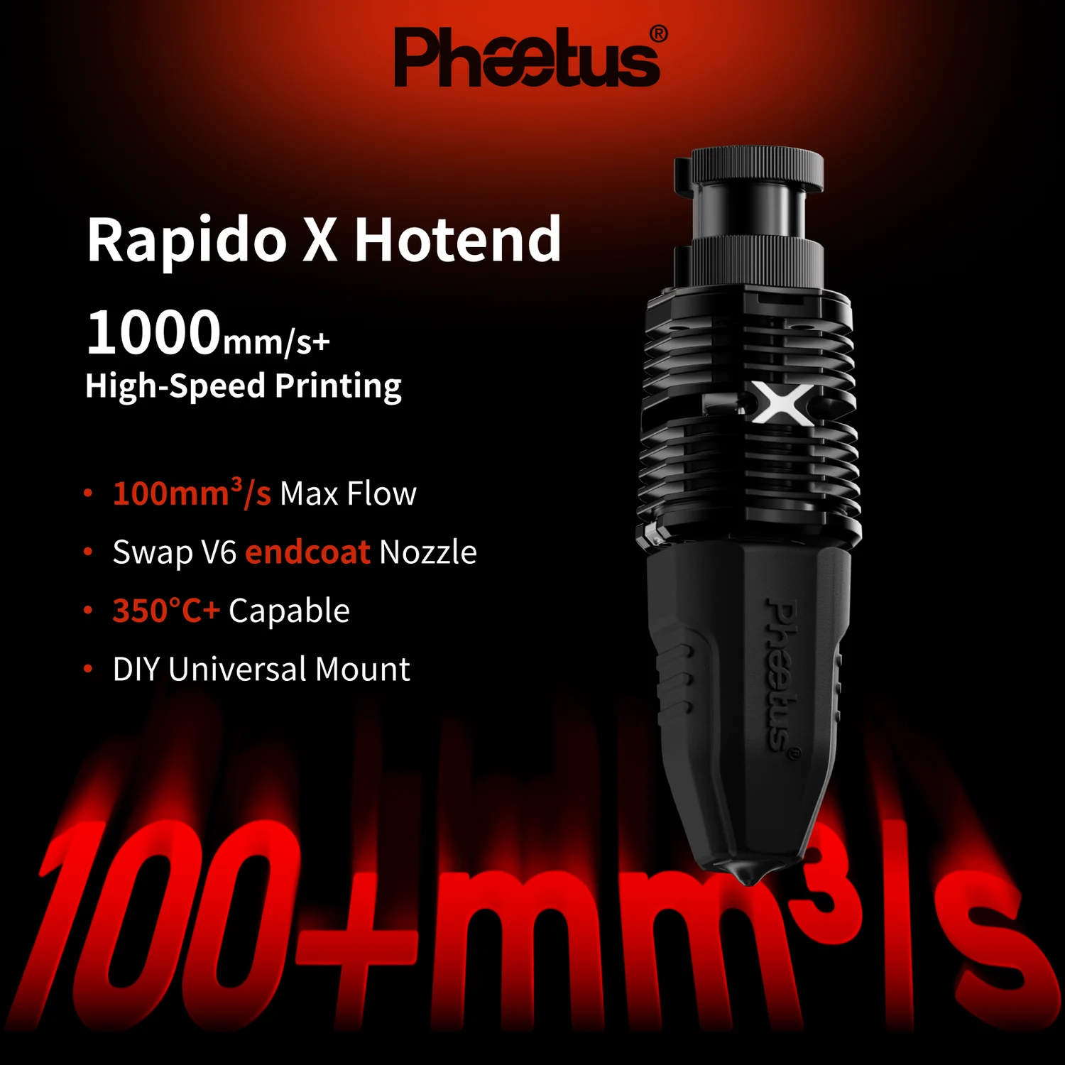 Хотенд Rapido X, Phaetus — хотэнд и комплектующие