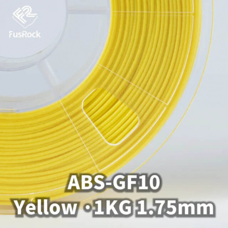 Пластик ABS-GF, Стекловолоконный 10%, YELLOW, FUSROCK
