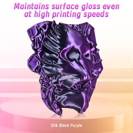 Hi-Speed Silk PLA,  Дуоколор пластик "Purple / Black", Eryone — PLA филамент для прототипов и декоративных изделий— RRF3DSHOP