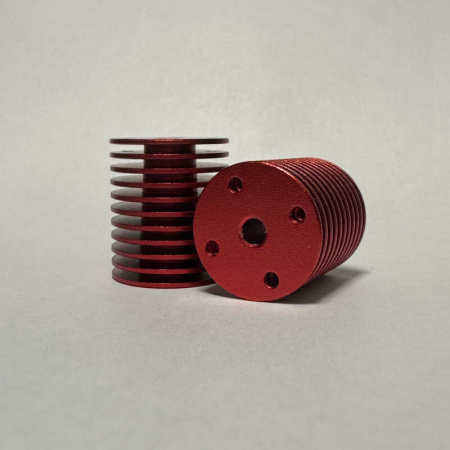 Модифицированный E3D радиатор V6, для Voron 2.4R2, Красный, Тип №4