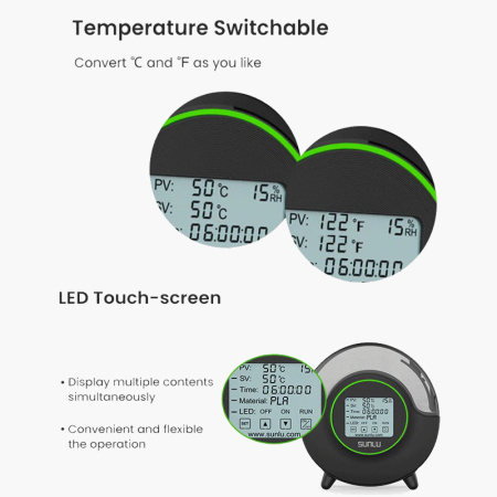 Сушилка для филамента SUNLU S2, FilaDryer, Белая — периферия для точного управления и обратной связи