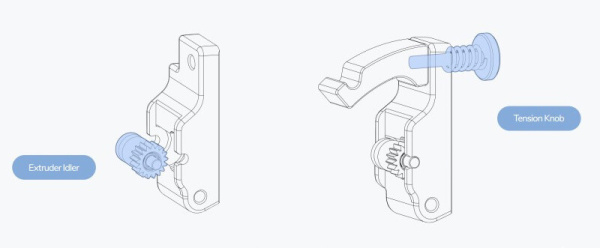 Набор для сборки Экструдера, Dual Drive, обычная стальная версия