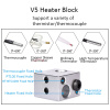Нагревательный блок E3D V5, совместимый с датчиком PT100, Silver — heater block для 3D-печати Нагревательный блок E3D V5, совместимый с датчиком PT100, Silver — компонент нагрева хотэнда