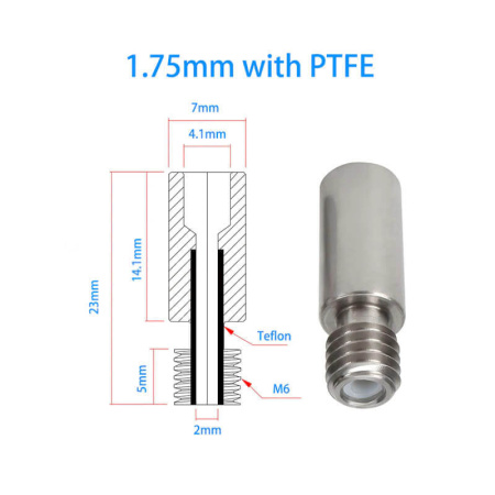 Термобарьер из нержавеющей стали, PTFE, Chimera