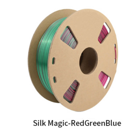 Silk PLA, Триколор пластик "Red/Green/Blue", JAMGHE