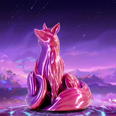 Silk PLA,  Дуоколор пластик "Orange Red / Purple", Eryone — PLA филамент для прототипов и декоративных изделий— RRF3DSHOP