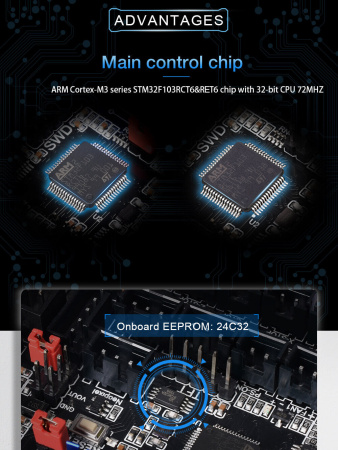 Плата управления SKR E3 mini v2, BTT — сопутствующий модуль BTT/MKS/FYSETC Плата управления SKR E3 mini v2, BTT — плата/модуль для 3D-электроники