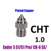 Сопло CHT 1.0 медное для Ender S1, CR6, латунь, 1.75 мм Сопло CHT 1.0 медное для Ender S1, CR6, латунь, 1.75 мм
