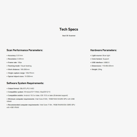 Seal 3D Scanner —  Seal 3D Scanner — 3D-сканер
