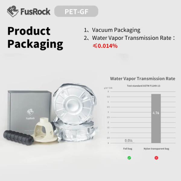 Пластик PET-GF, Стекловолоконный 15%, Black (Черный), FUSROCK