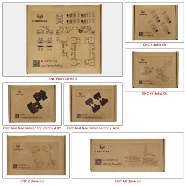 Купить Набор Chaoticlab CNC Voron 2.4R2 Kit V2 (без TAP) — сопутствующие товары для сборки Набор Chaoticlab CNC Voron 2.4R2 Kit V2 (без TAP) — крепёж / демпфер для 3D-принтера