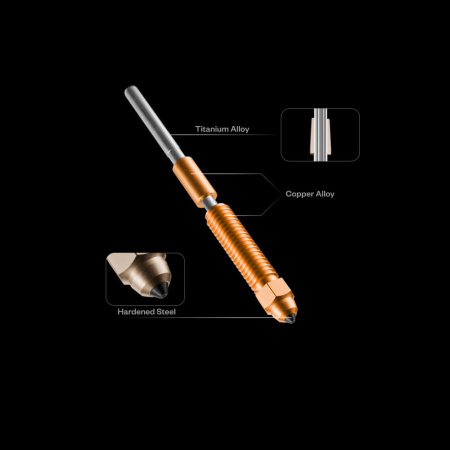Сопло высококачественное, Silicon Carbide, 0.4, серия K1C, Ender3 V3, Phaetus — 3D nozzle / hotend component Сопло высококачественное, Silicon Carbide, 0.4, серия K1C, Ender3 V3, Phaetus — сопло для экструзии