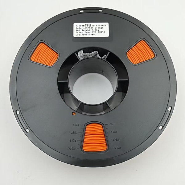 Пластик TPU 95A, Orange (Оранжевый), KingRoon — TPU филамент / гибкий пластик, купить в RRF3DSHOP