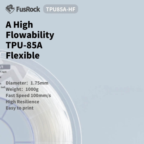 Пластик Hi-Speed TPU 85A, White (Белый), FUSROCK