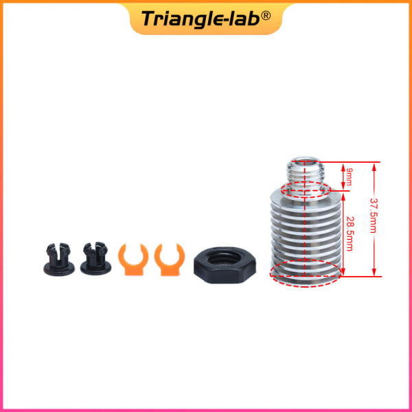 Радиатор с гайкой, E3D V6, Trianglelab, 1.75мм