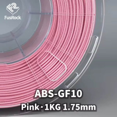 Пластик ABS-GF, Стеклонаполненный 10%, Pink (Розовый), FUSROCK