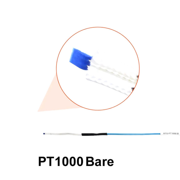 Высокотемпературный термистор PT1000, Капля, 15см