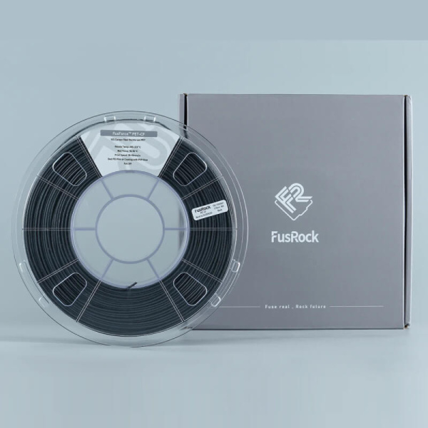 Пластик PET-CF, Carbon 15%, Black (Черный), FUSROCK