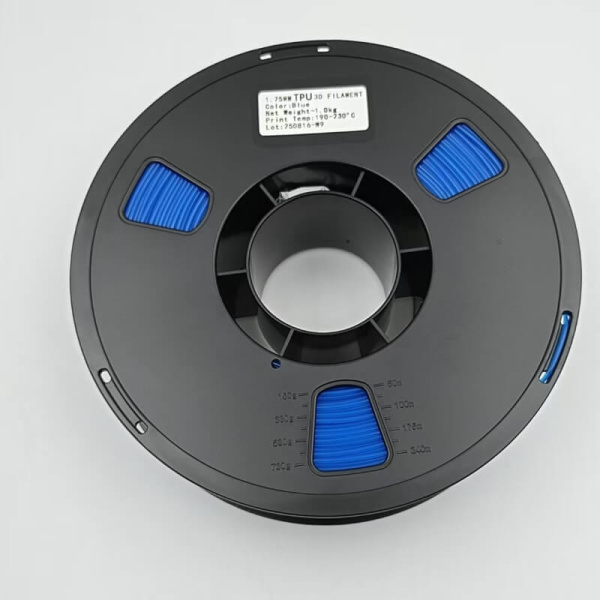 Пластик TPU 95A, Blue (Синий), KingRoon — TPU филамент / гибкий пластик, купить в RRF3DSHOP