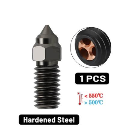 Сопло CHT 0.4, Ender 3 v3 SE, Ender 7, закаленная сталь, 1,75 мм