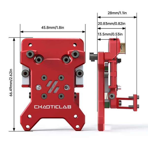 Chaoticlab CNC Voron Tap V2, Красный (Red)