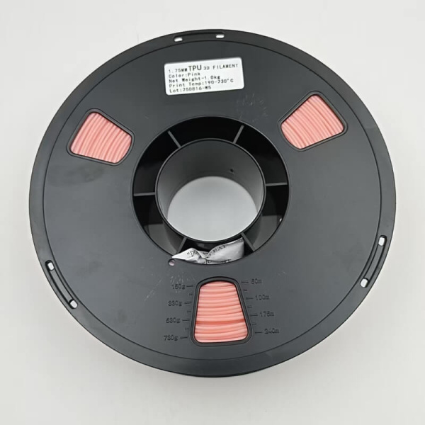 Пластик TPU 95A, Pink (Розовый), KingRoon — TPU филамент / гибкий пластик, купить в RRF3DSHOP