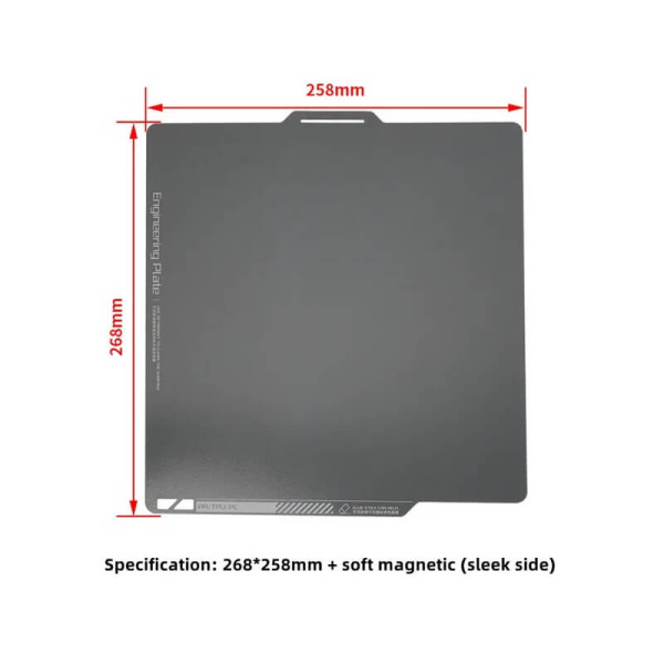 Купить Bambu Plate (Sleek PEI) / Engineering Plate, Kee Pang — покрытие для build plate Bambu Plate (Sleek PEI) / Engineering Plate, Kee Pang — поверхность стола 3D-принтера