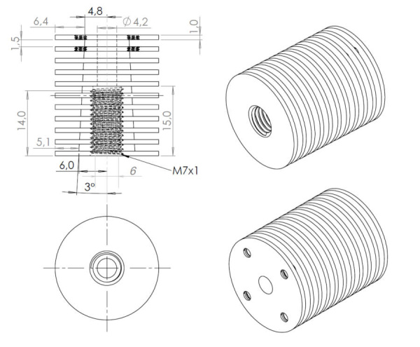 Купить Модифицированный E3D радиатор V6, для Voron 2.4R2 — радиатор 3D-принтера Модифицированный E3D радиатор V6, для Voron 2.4R2 — радиатор охлаждения хотэнда